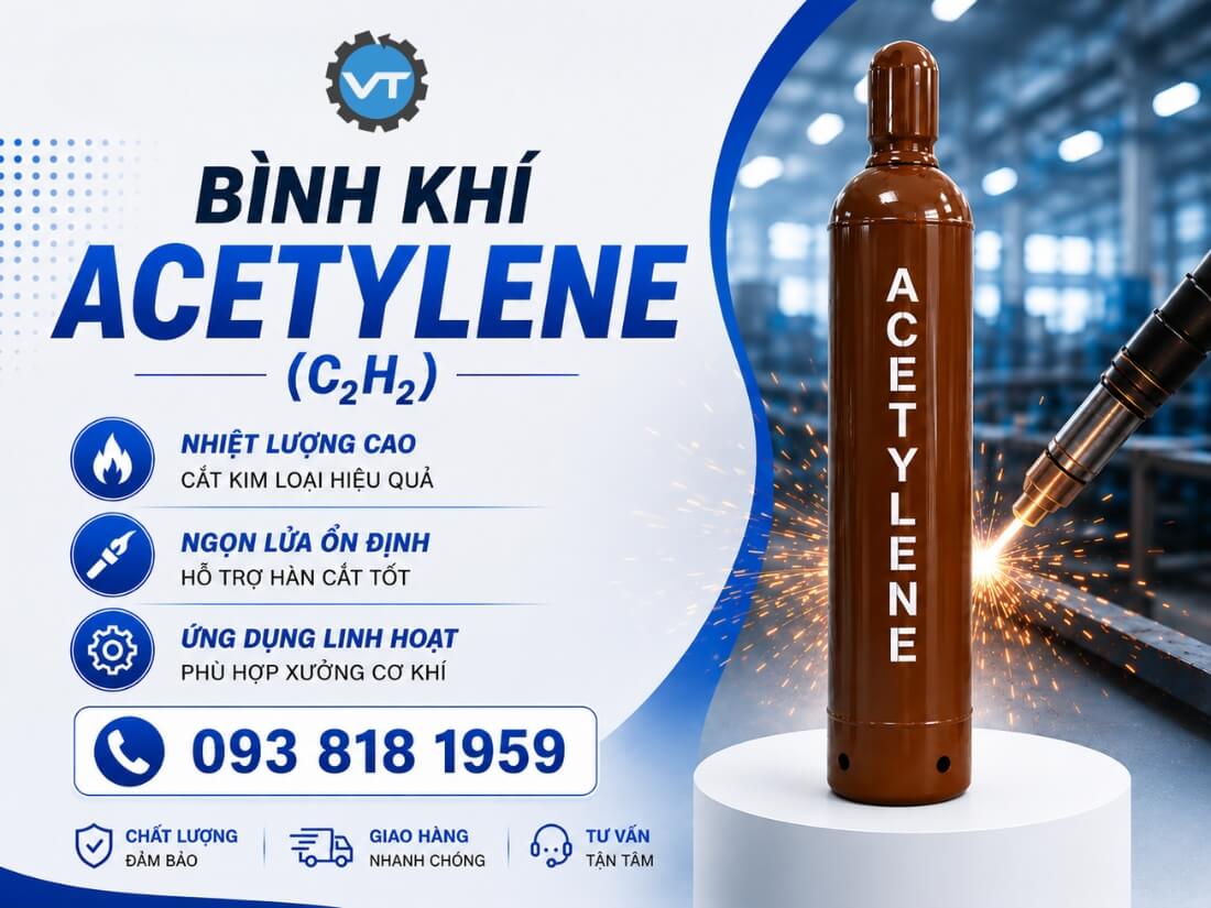 Bình khí Acetylene C2H2