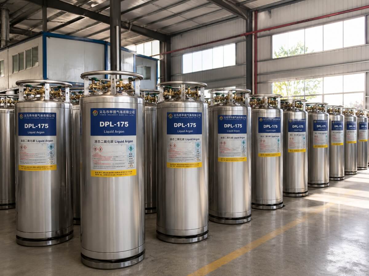 Bình khí Argon Lỏng 175L phù hợp cho sản xuất