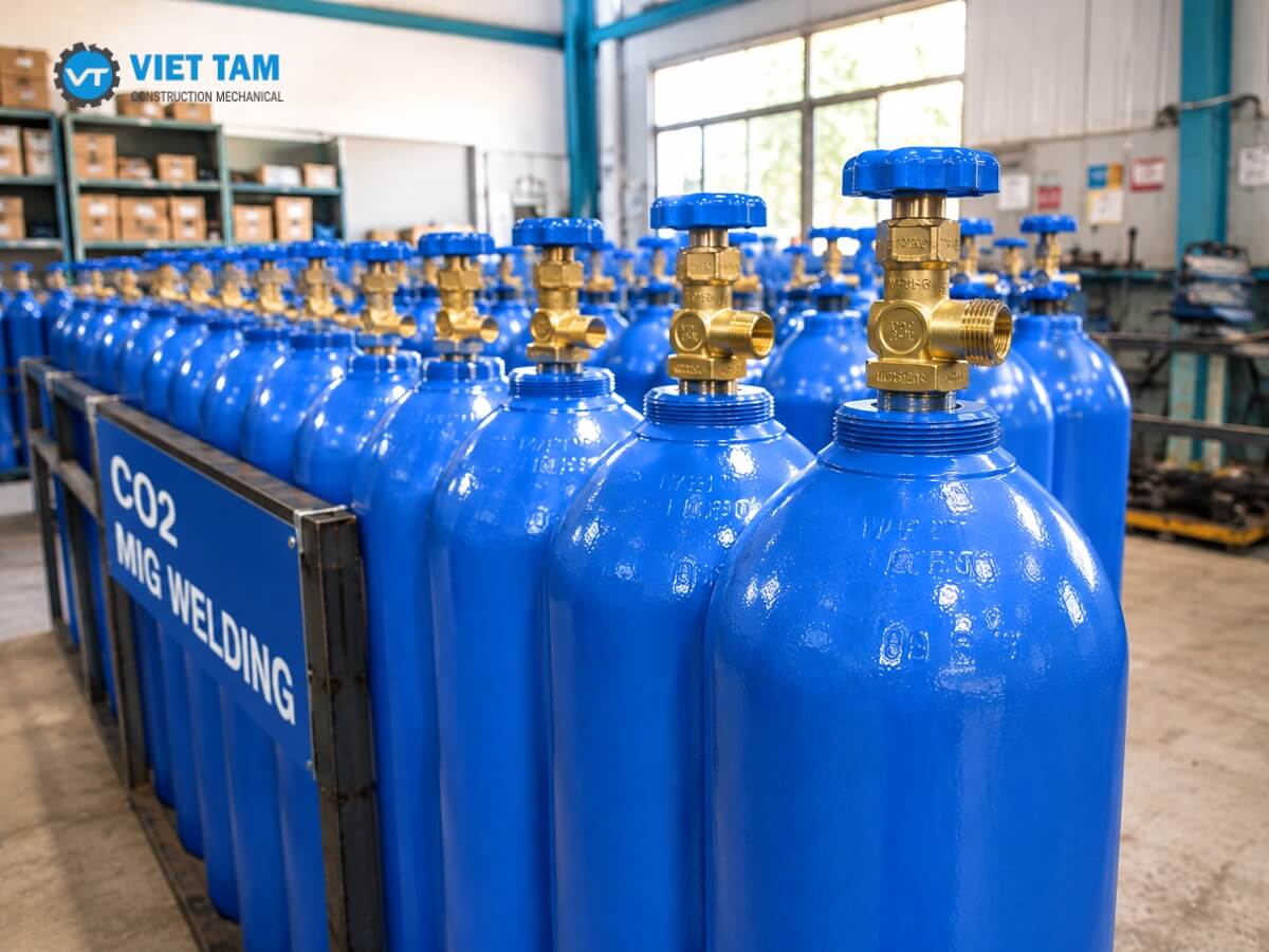 Bình khí CO2 40L giúp tăng năng suất