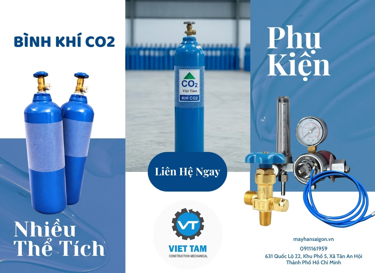 Bình khí CO2 cho hàn kim loại