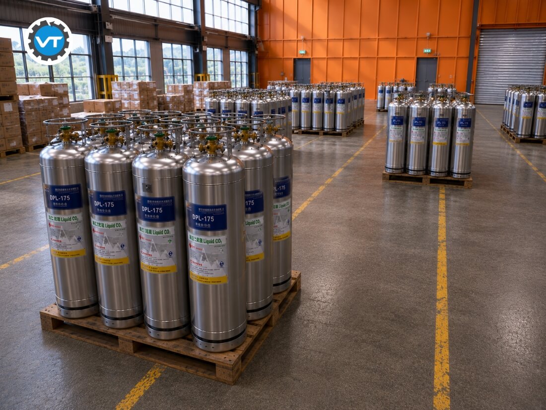 Bình khí CO2 lỏng thích hợp sử dụng liên tục