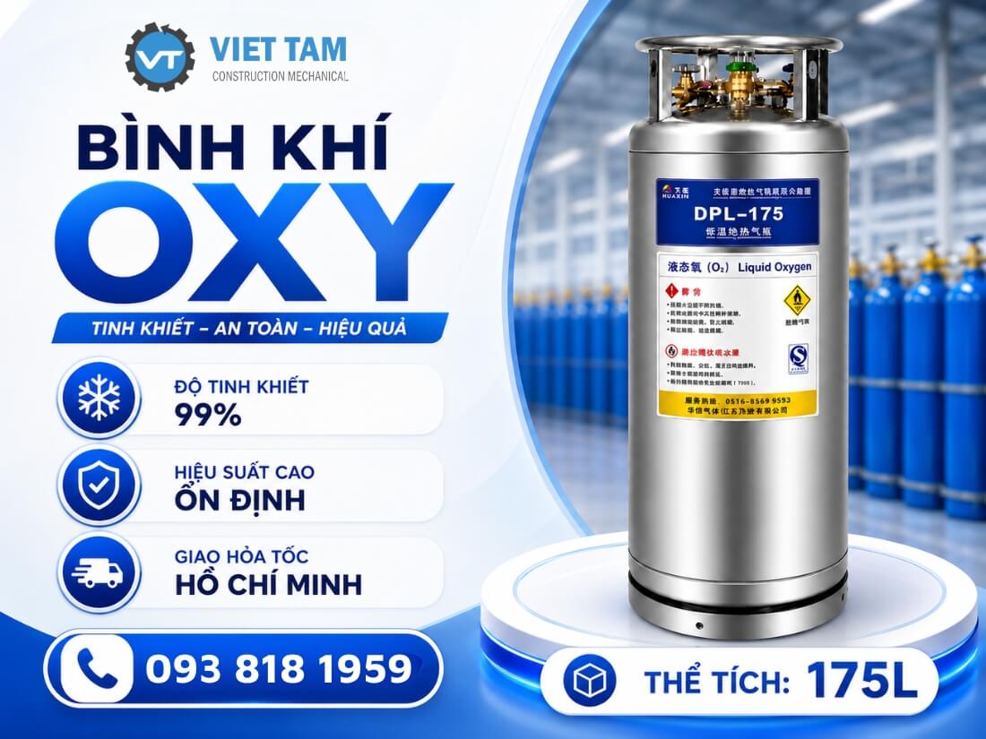 Bình khí Oxy lỏng 175L