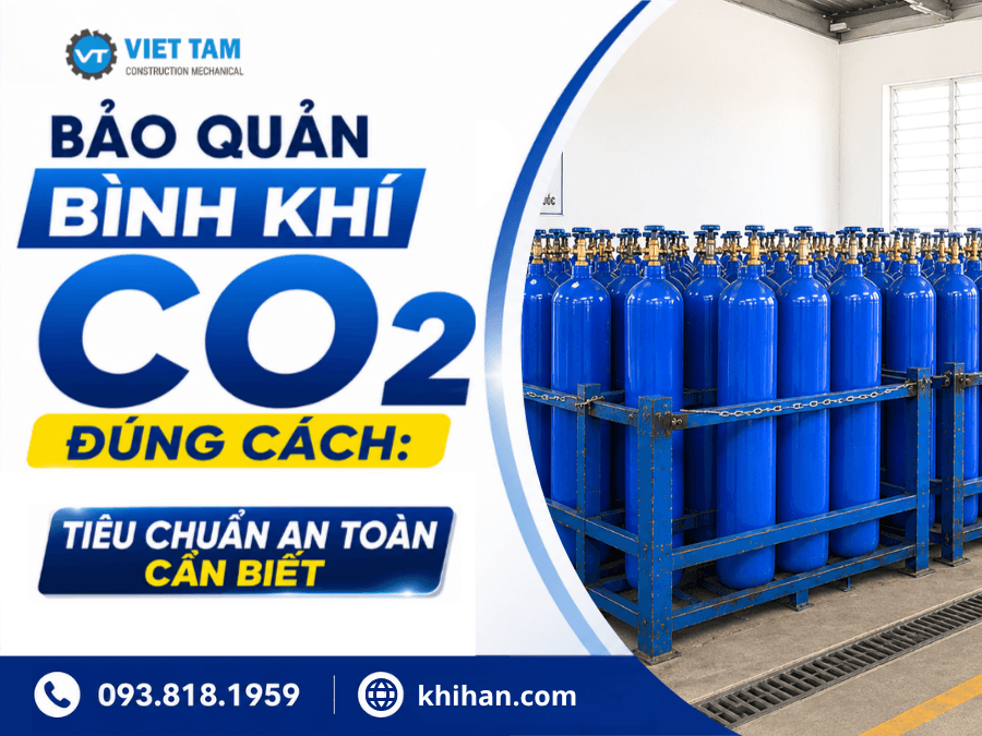 Cách bảo quản bình khí CO2 an toàn