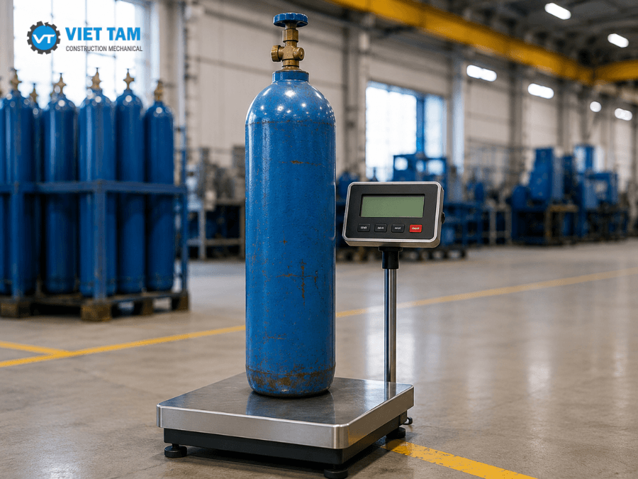 Cân trọng lượng bình khí CO2