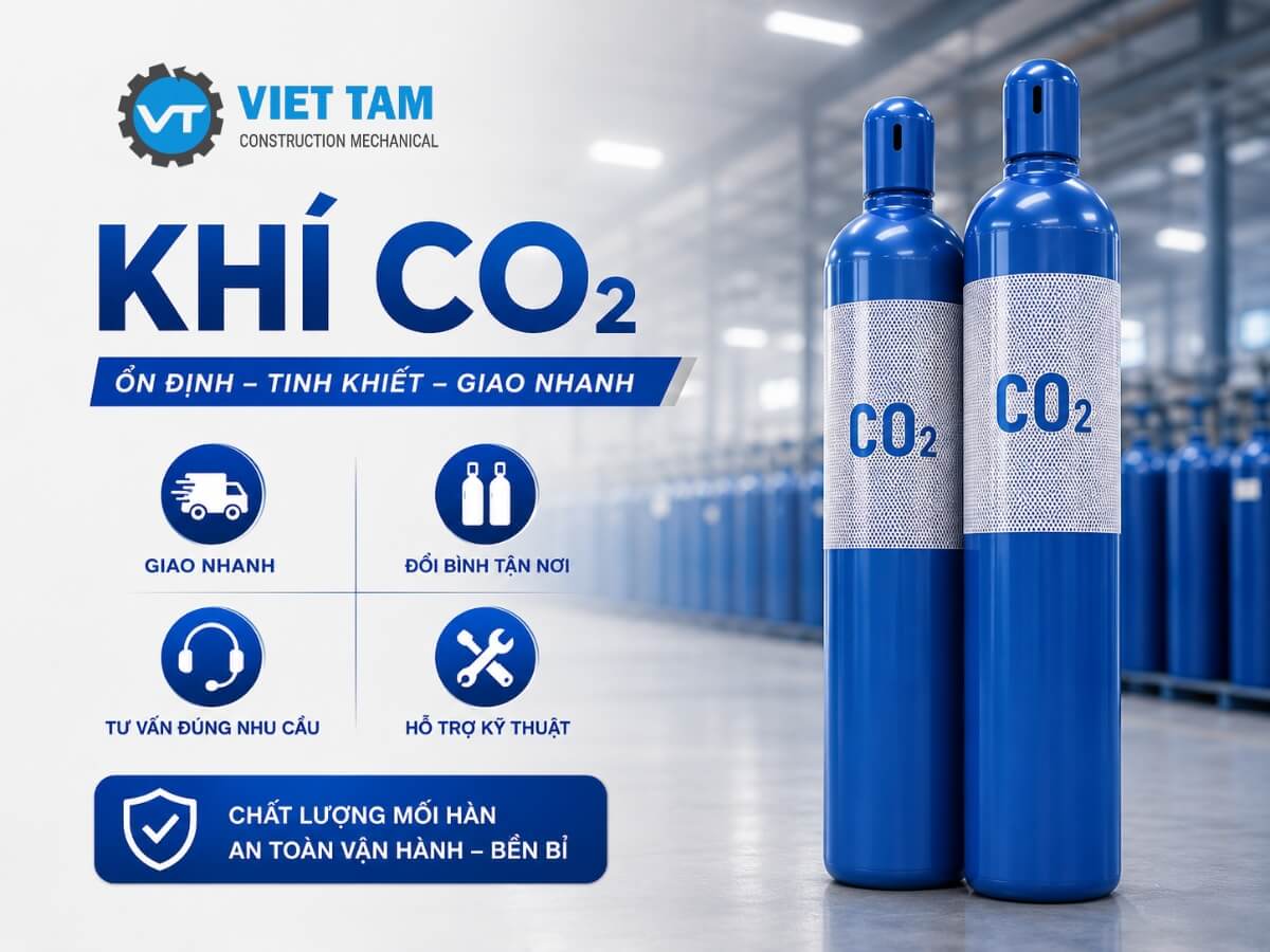 Đối Khí CO2 14L tại Khí Việt Tâm