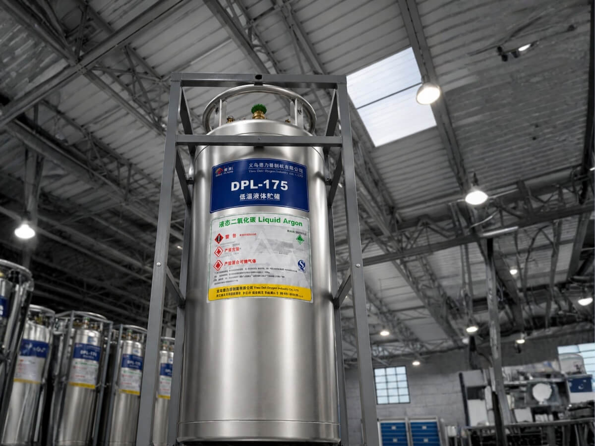 Bình khí Argon Lỏng 175L phù hợp xưởng sản xuất