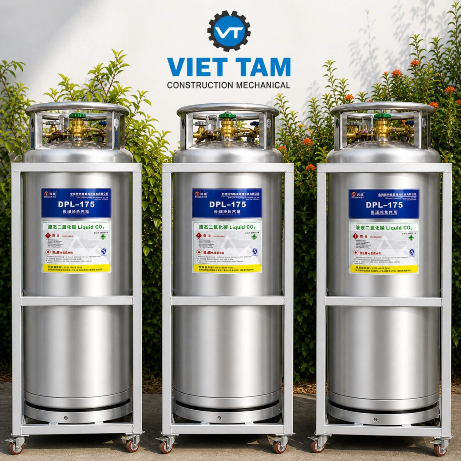 bình khí CO2 175 lít - khí Việt Tâm-2