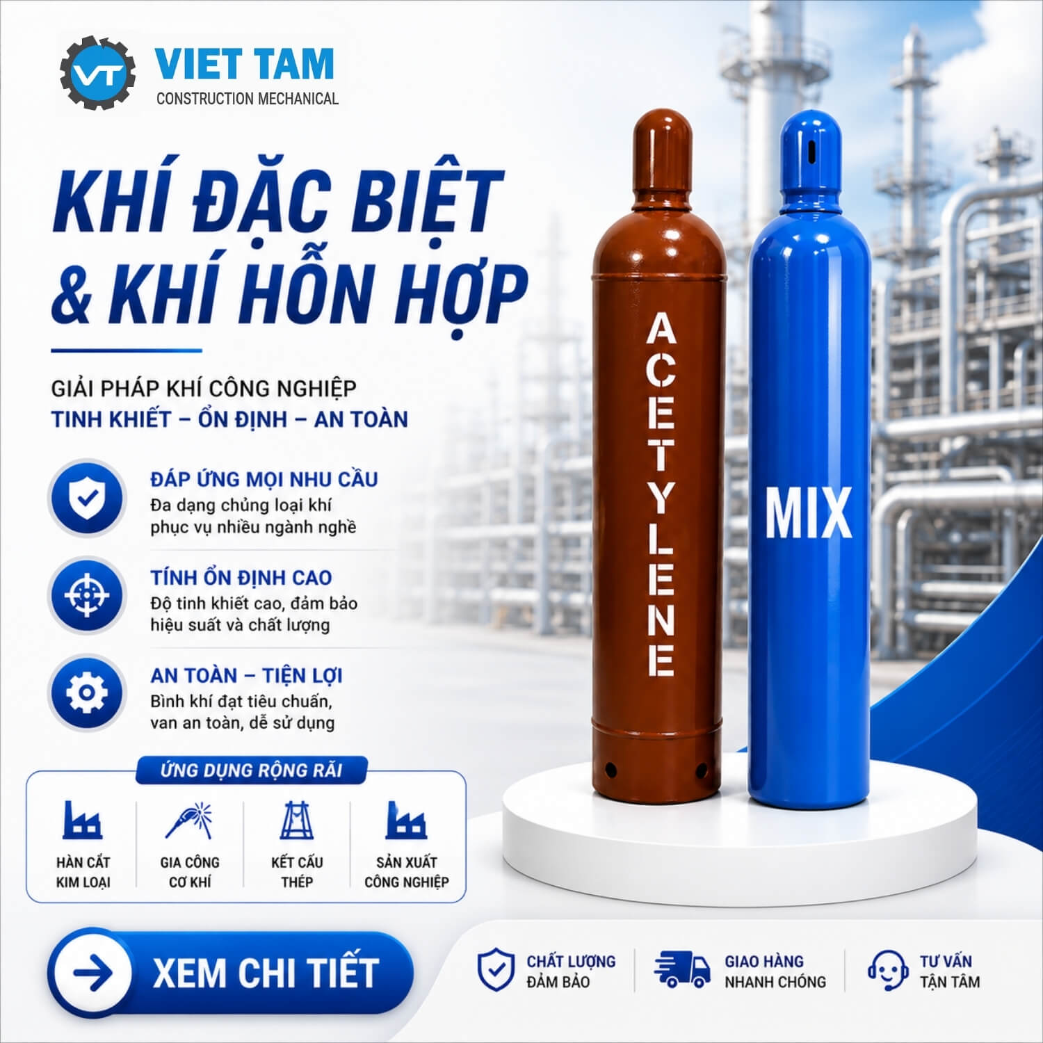 Khí đặc biệt & khí hỗn hợp