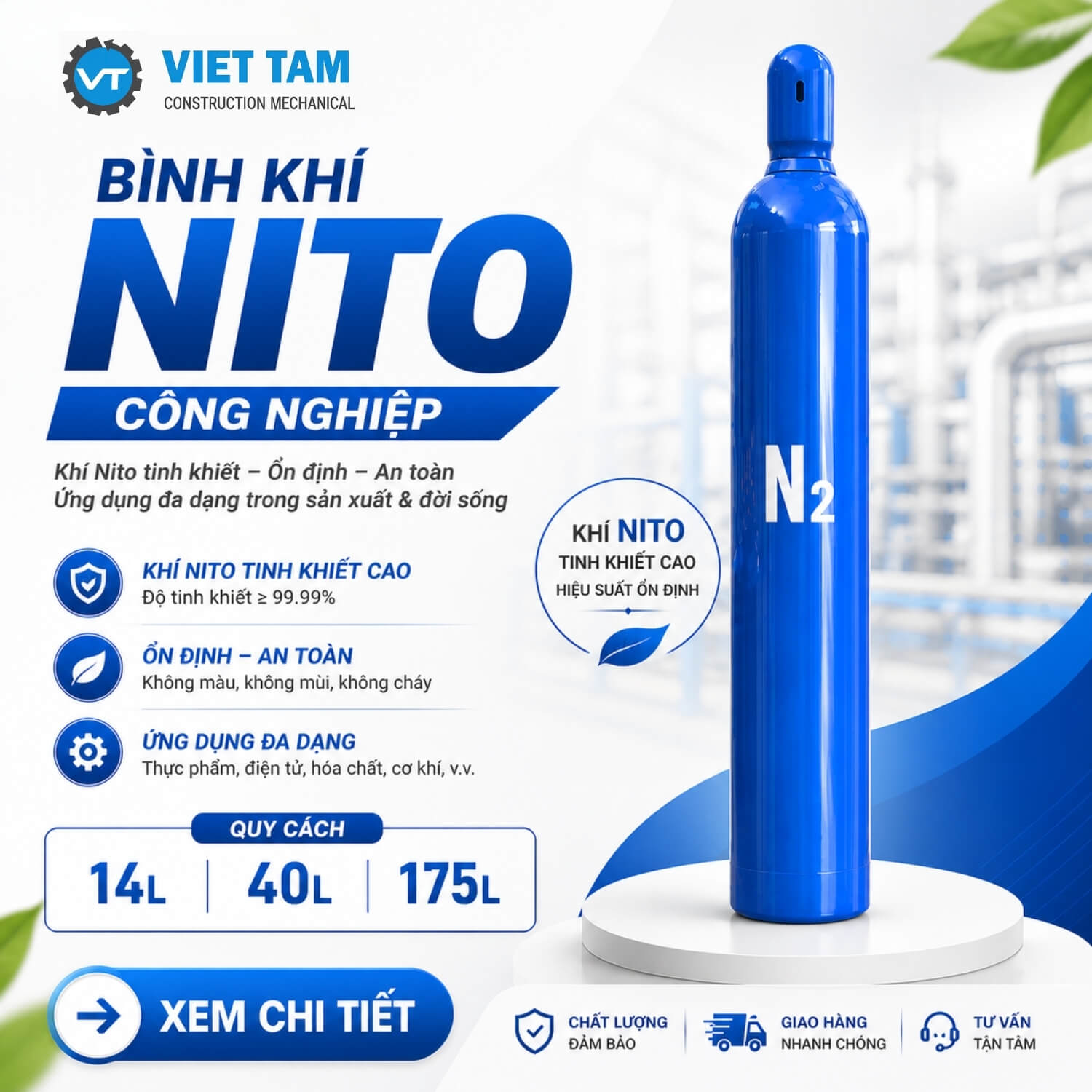 BÌNH KHÍ NITO (N₂)