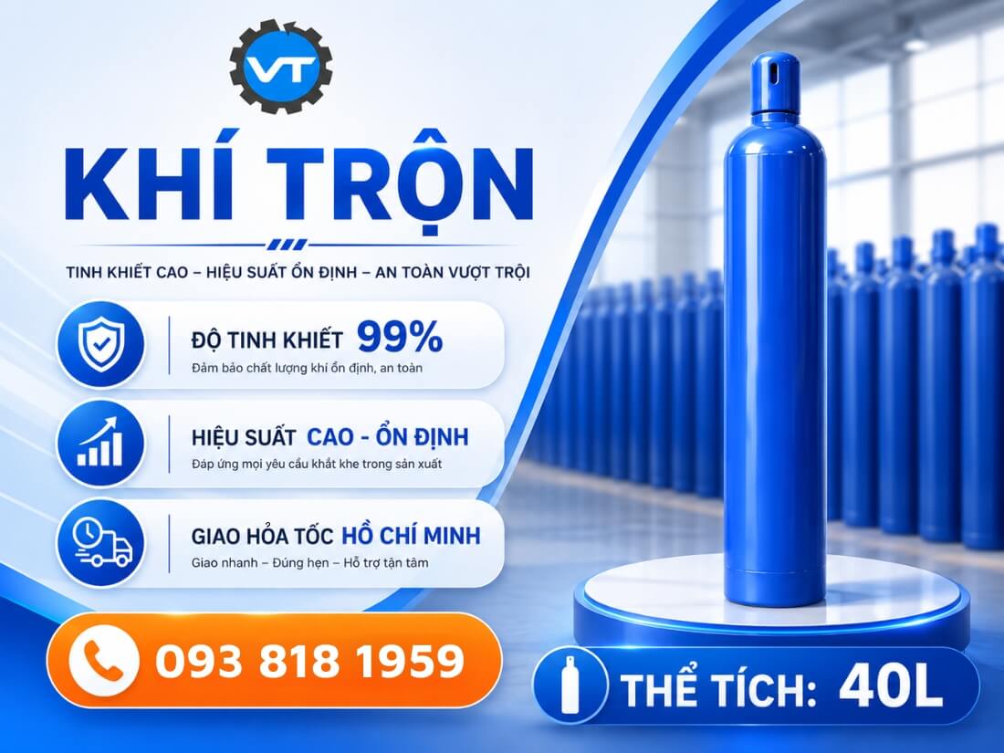 Khí Trộn Argon + CO2 40L