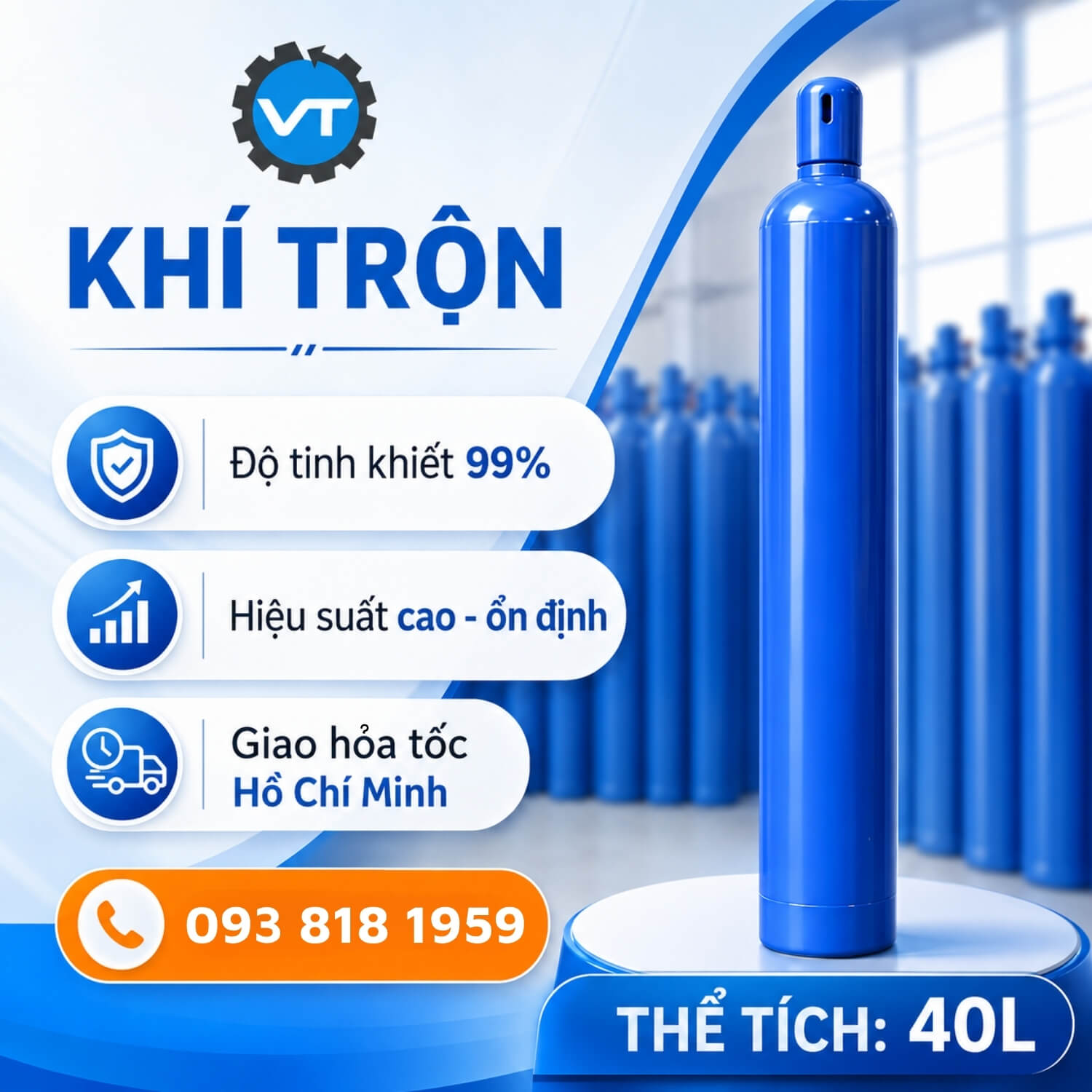 khí trộn argon và co2