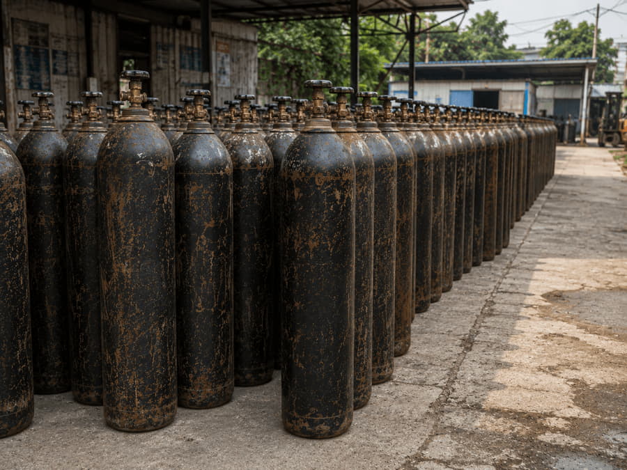 Không nên mua bình khí CO2 cũ hết hạn kiểm định