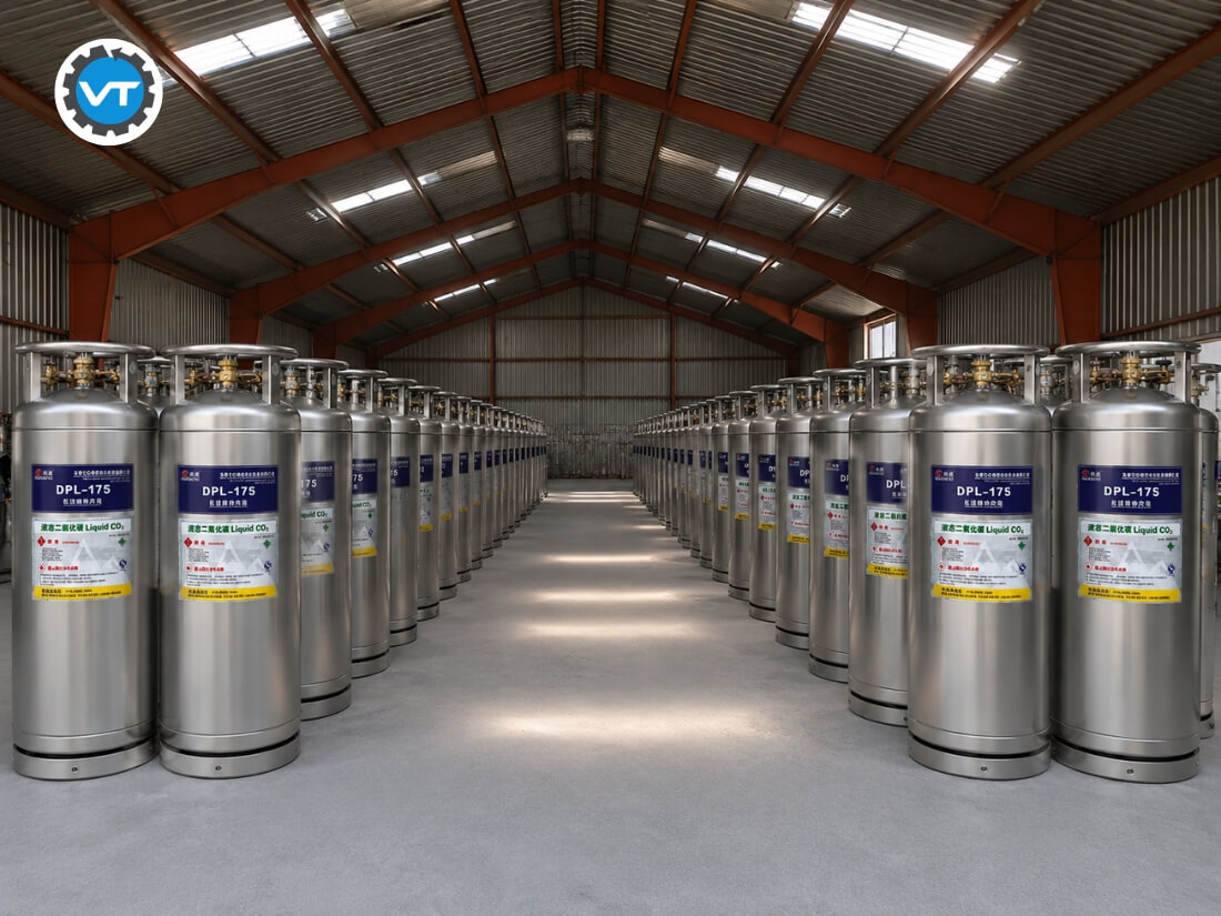 Thông số cơ bản bình khí CO2 lỏng 175L