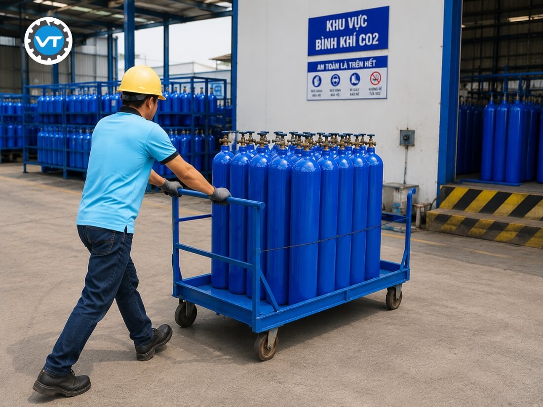 Thông số cơ bản bình khí Oxy 14L