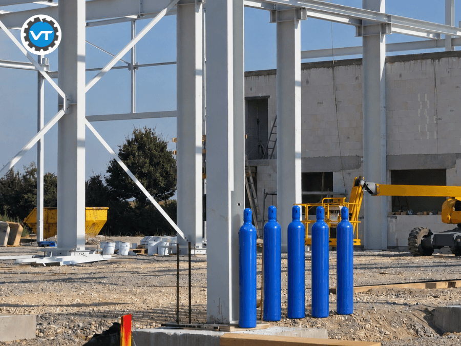 Sử dụng bình khí Argon 14L tại công trình