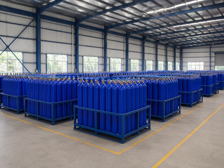 Bình khí Nito 40L là loại được sử dụng phổ biến nhất