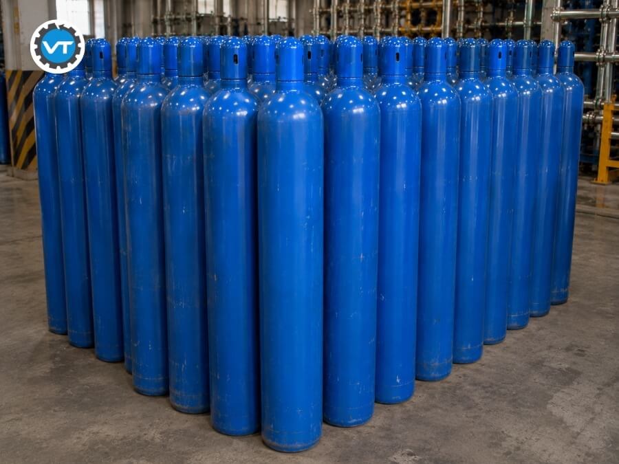 Bình Oxy 14 Lit phù hợp cho thợ hàn cần mang di chuyển thường xuyên