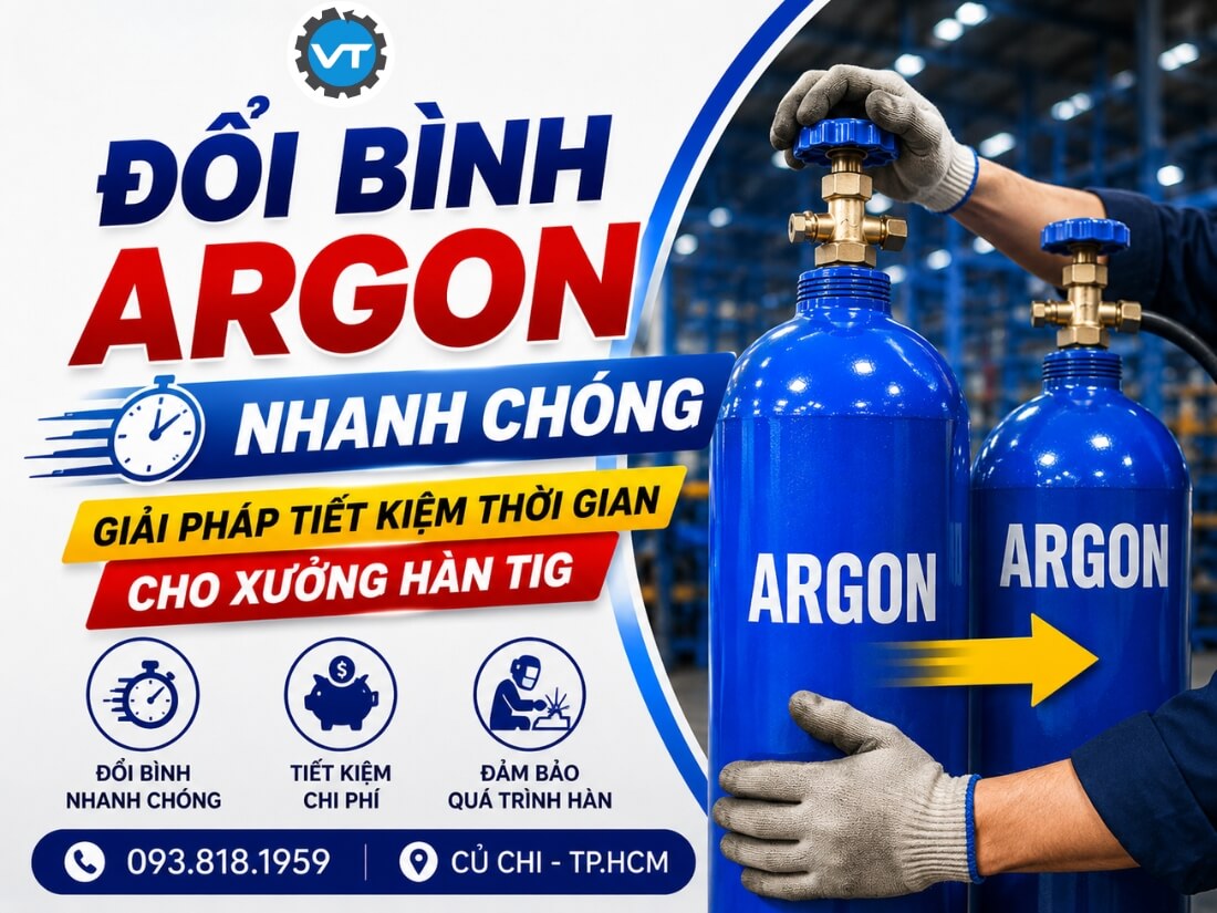 Đổi Bình Argon TP HCM