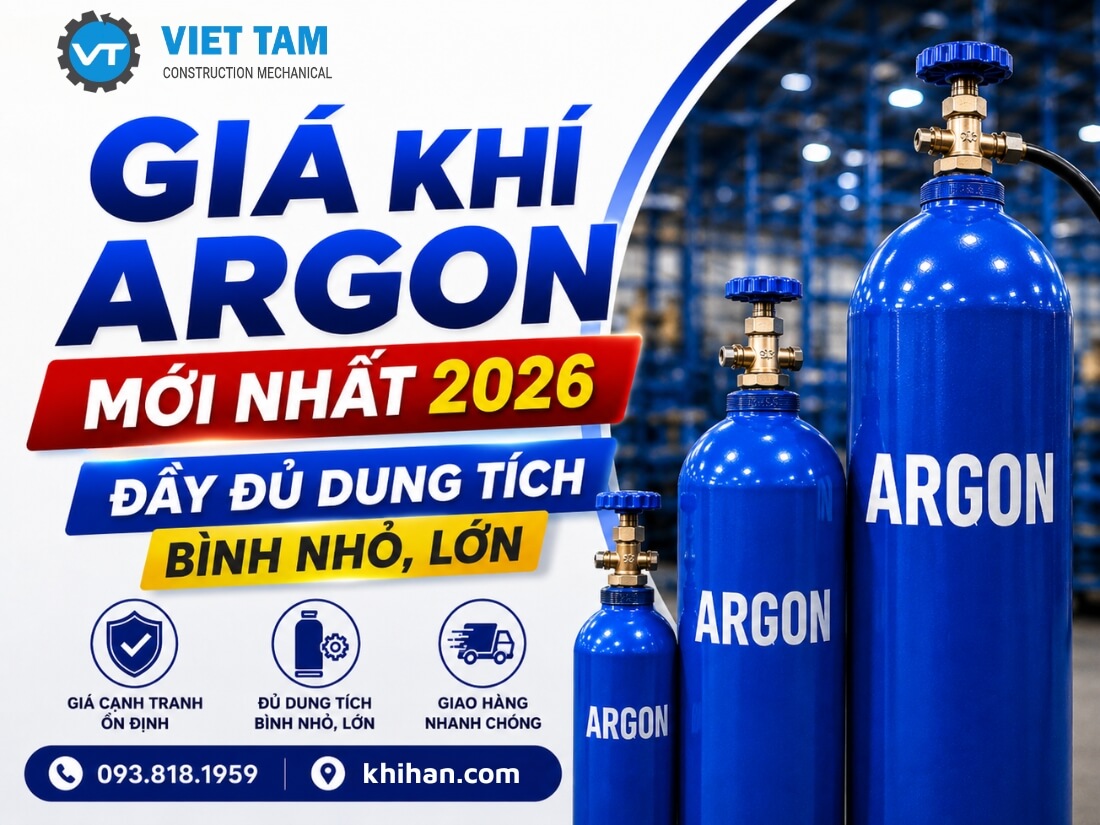 Giá Khí Argon mới nhất 2026