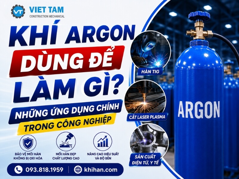 Khí Argon dùng để làm gì? Các ứng dụng chính