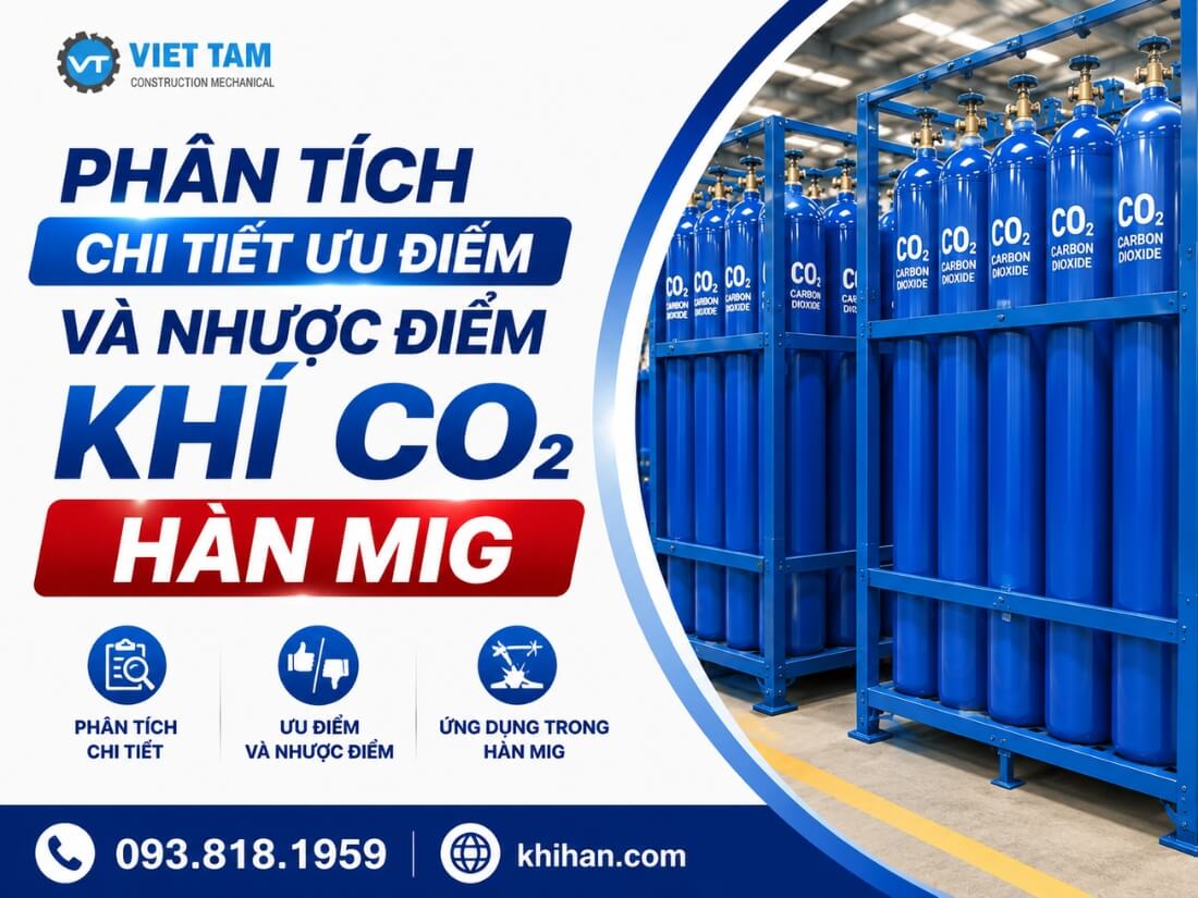 Phân tích ưu điểm và nhược điểm khí CO2 hàn MIG