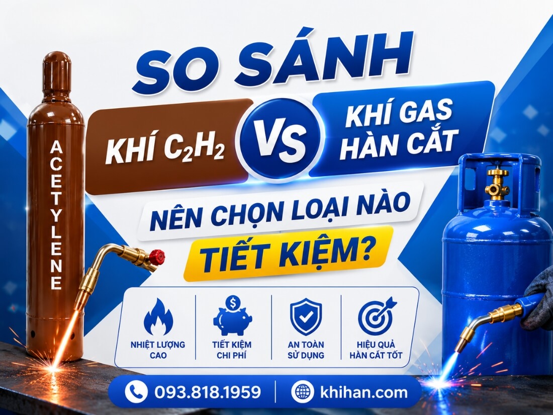 So sánh Khí C2H2 và Khí Gas