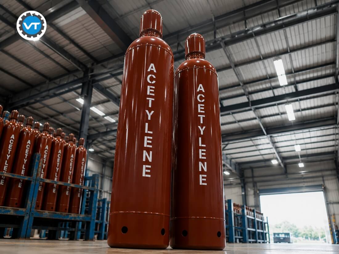 Tùy theo sản xuất chọn Khí Acetylene hoặc khí Gas