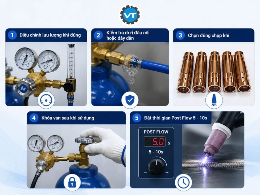 5 lưu ý khi sử dụng khí Argon hàn TIG