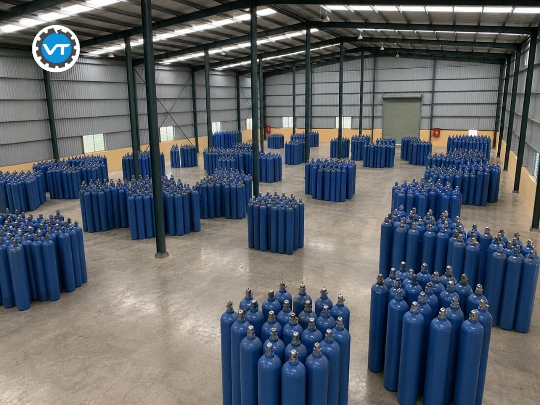 Cần đảm bảo đặt bình CO2 ở khu vực thông thoáng