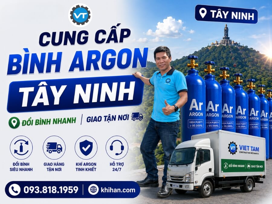 Cung cấp khí Argon Tây Ninh