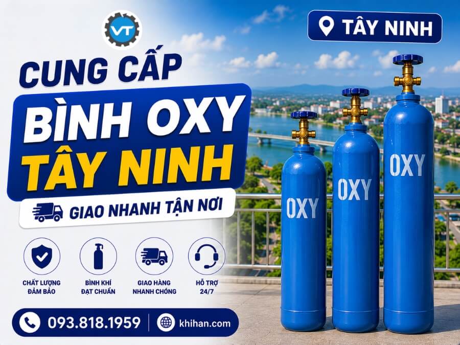 Khí Việt Tâm cung cấp khí Oxy Tây Ninh