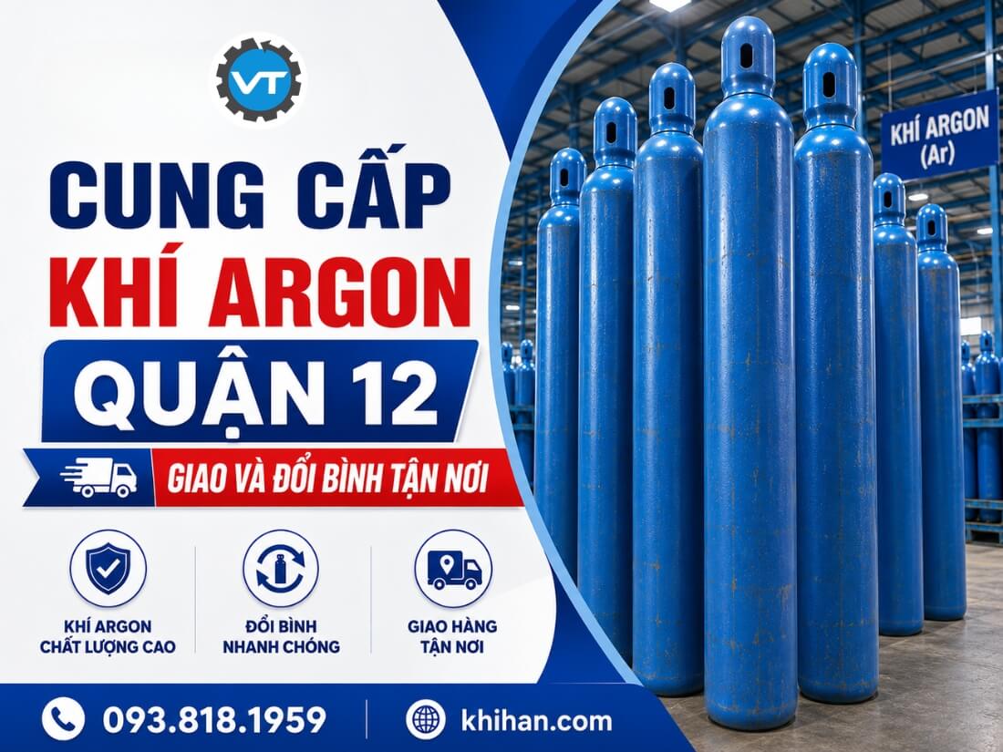 Cung cấp Khí Argon Quận 12