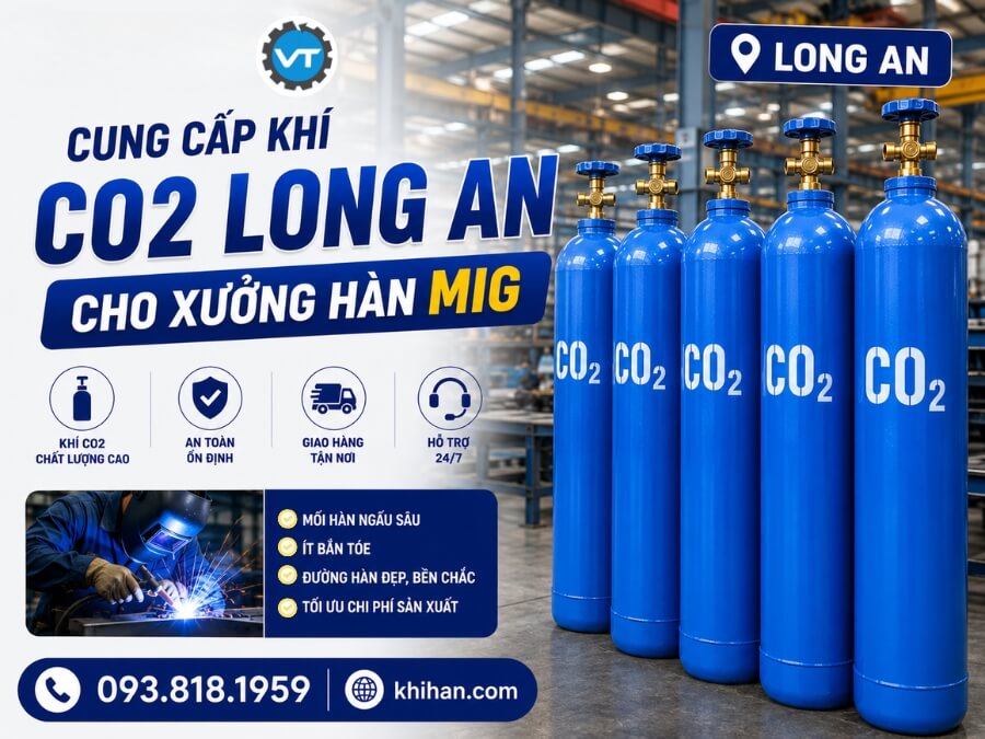 Cung cấp khí CO2 Long An