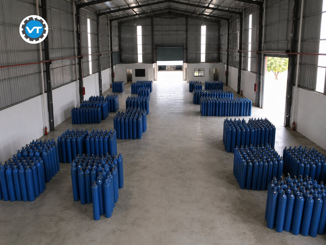 Khách hàng nên chuẩn bị sẵn nguồn bình khí CO2 dự phòng khi sản xuất liên tục