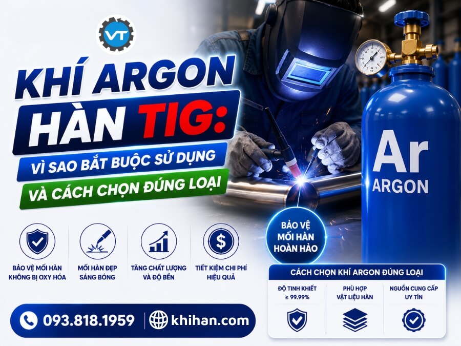 Khí Argon hàn TIG