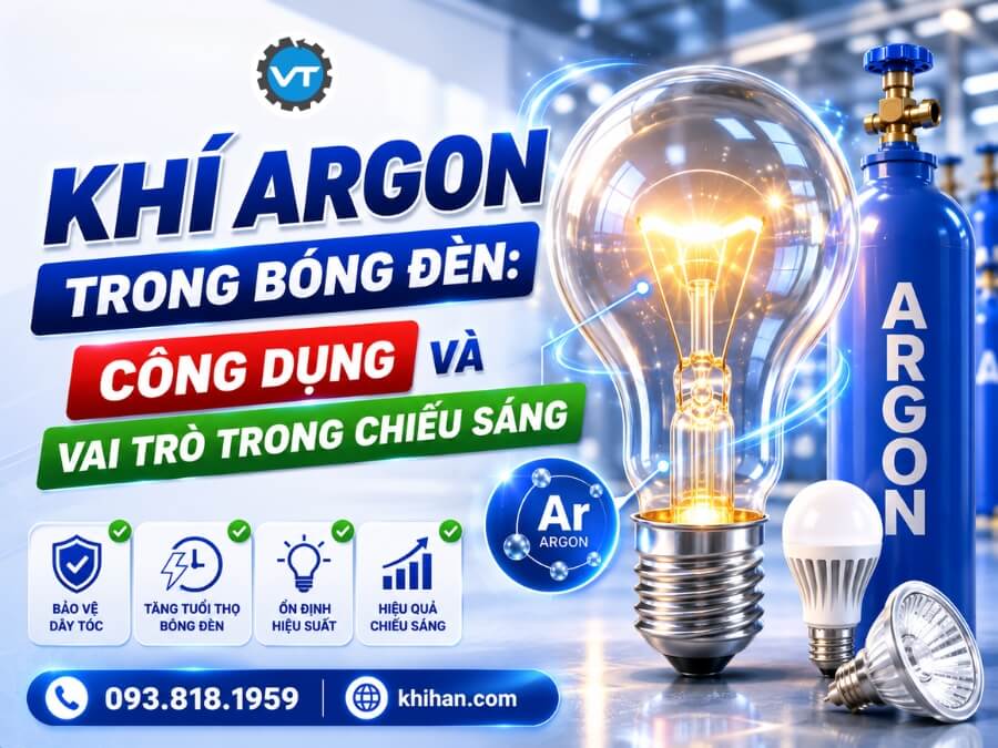 Khí Argon trong bóng đèn