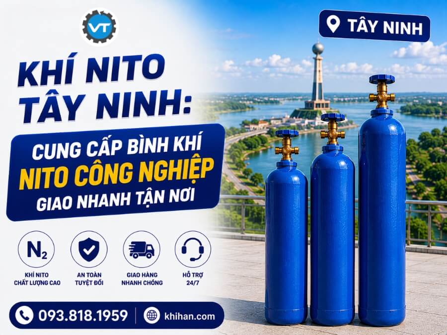 Cung cấp khí Nito Tây Ninh tại Khí Việt Tâm