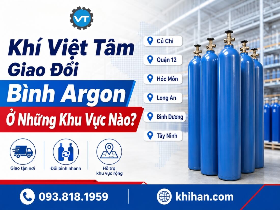 Khí Việt giao đổi bình Argon