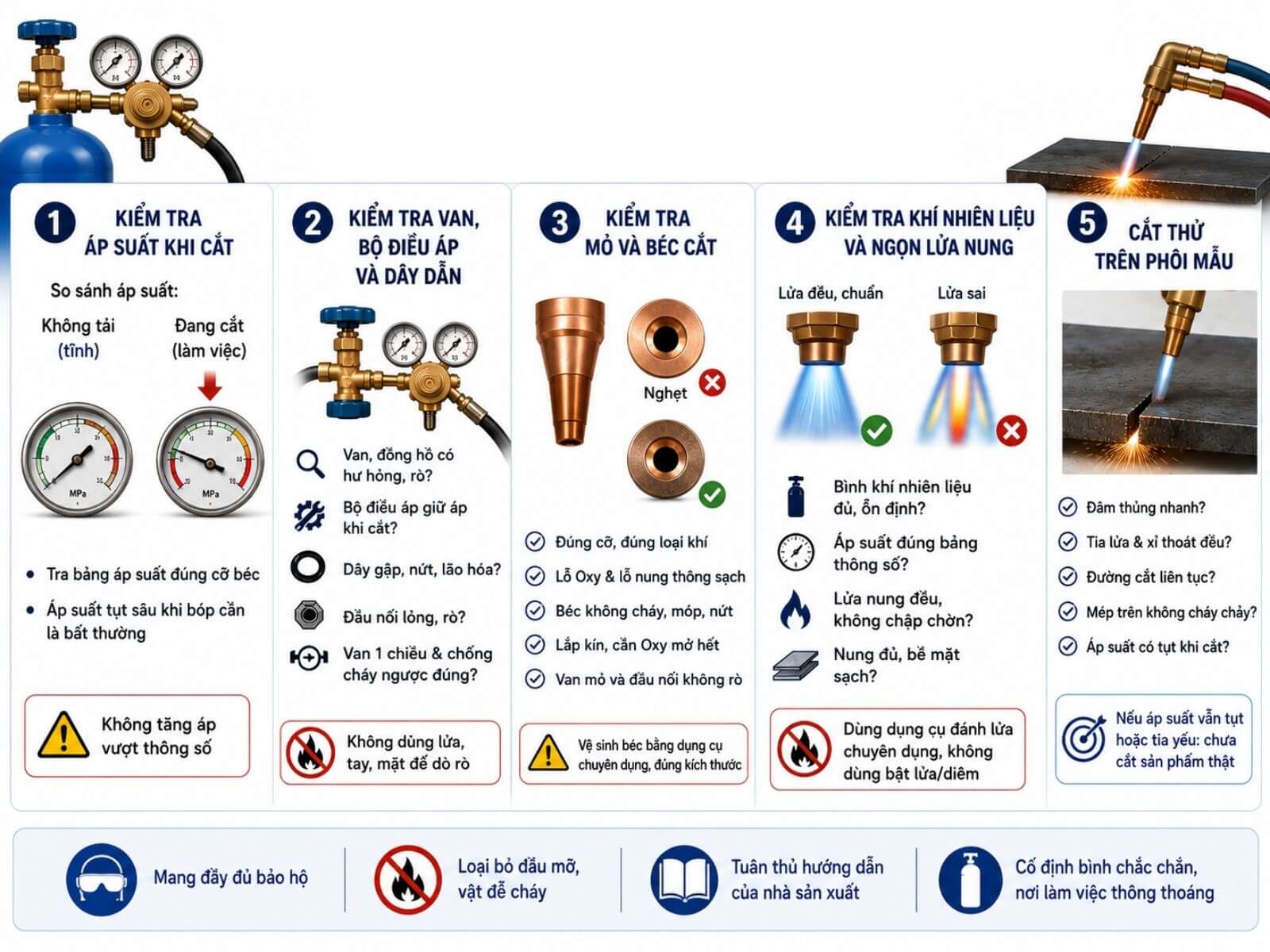 Cách Kiểm Tra Khi Bình Oxy Còn Áp Nhưng Cắt Yếu
