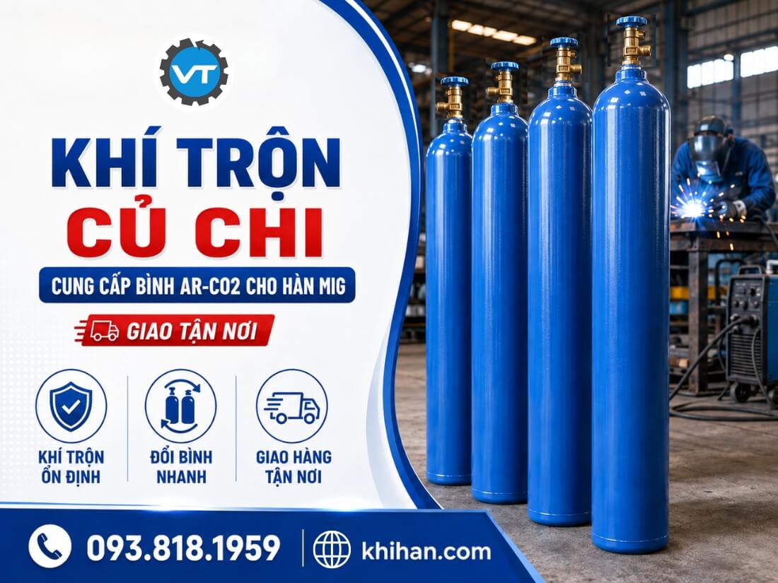Cung cấp khí trộn Củ Chi (Ar+CO2)