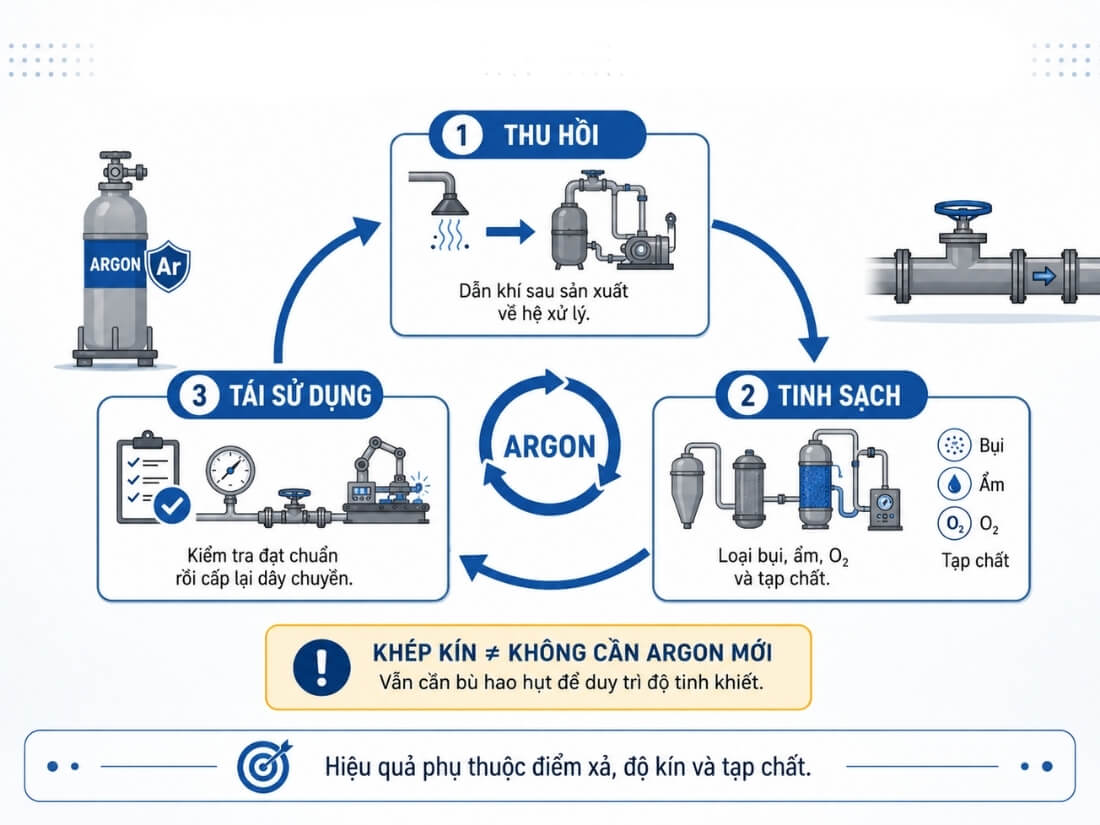 Khái niệm hệ thống thu hồi khí Argon