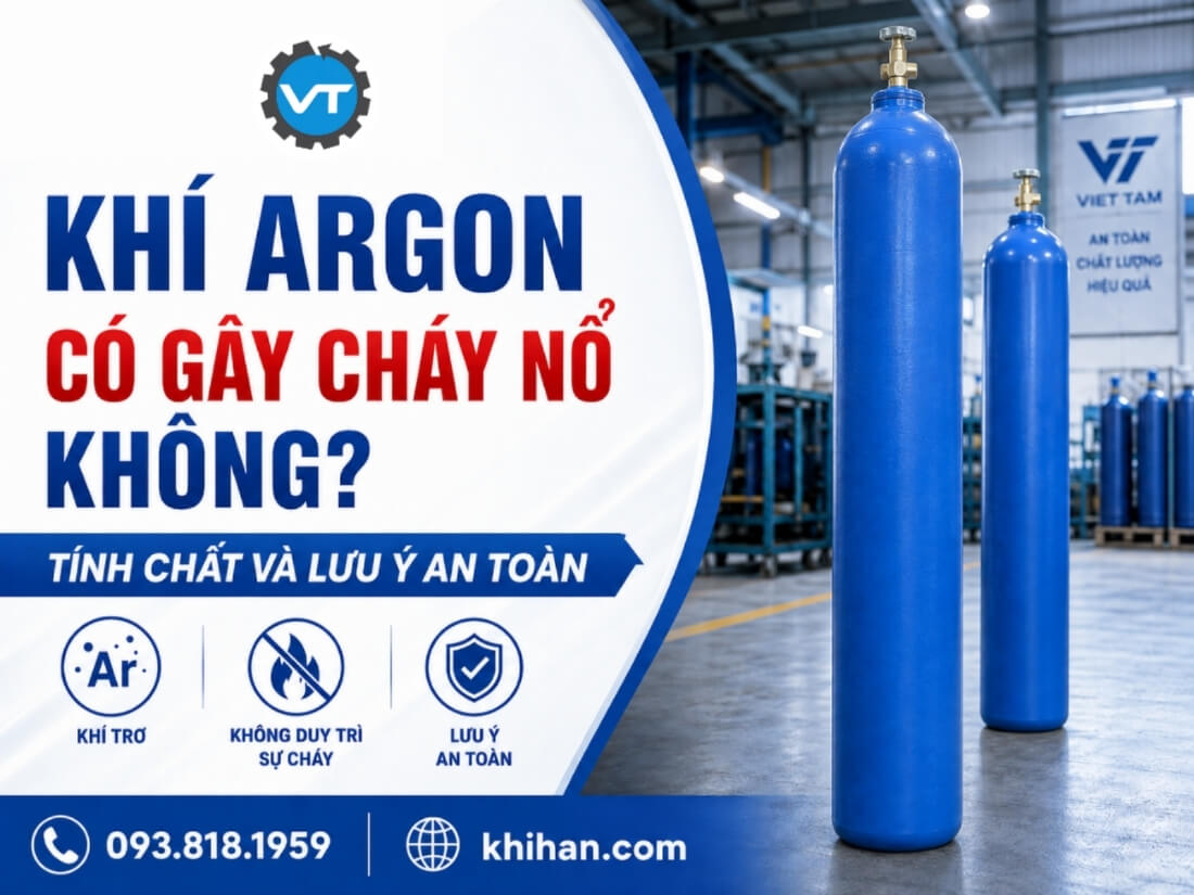 Khí Argon có gây cháy nổ không