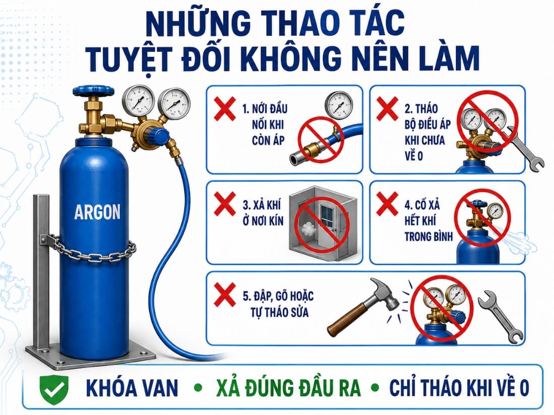 Những thao tác tuyệt đối không nên làm