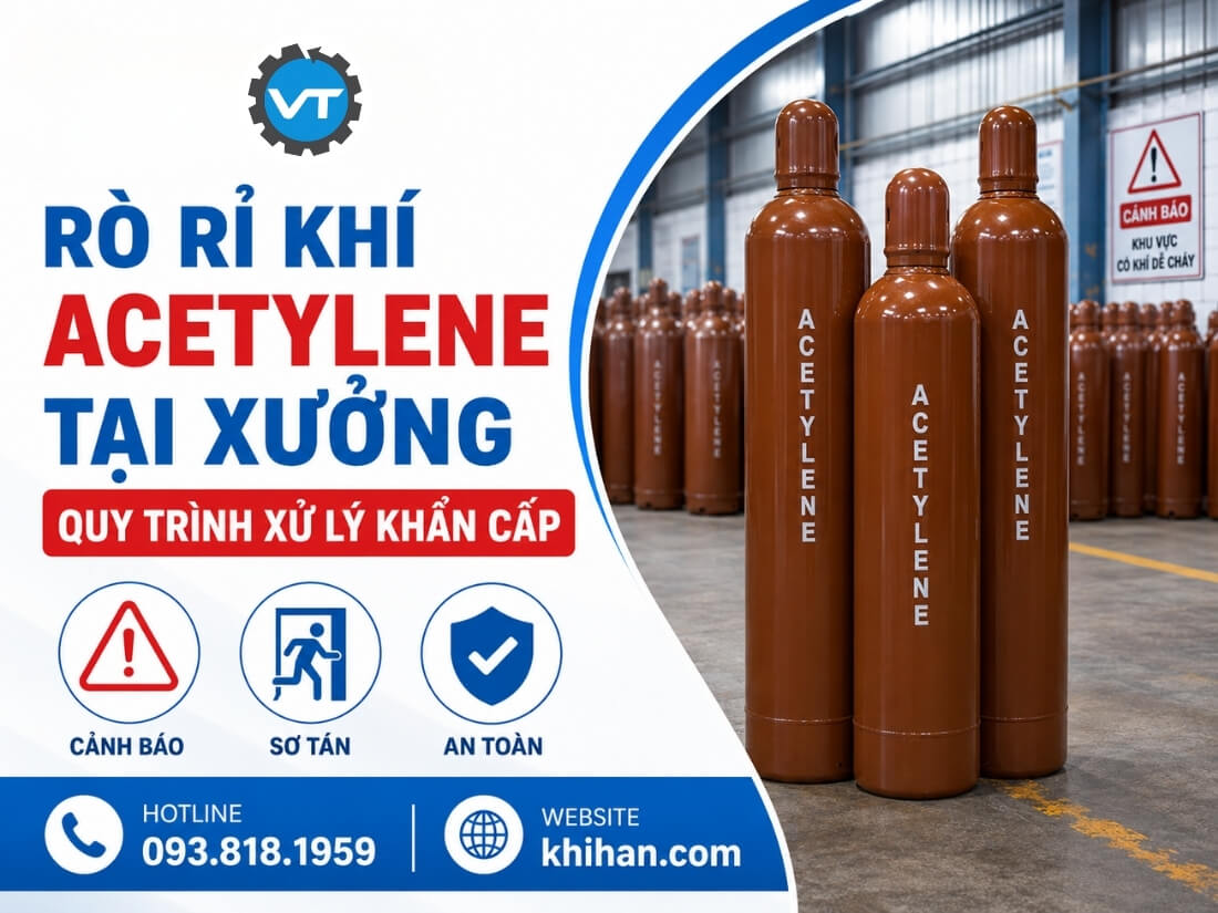 Quy trình xử lý khí Acetylene tại Xưởng