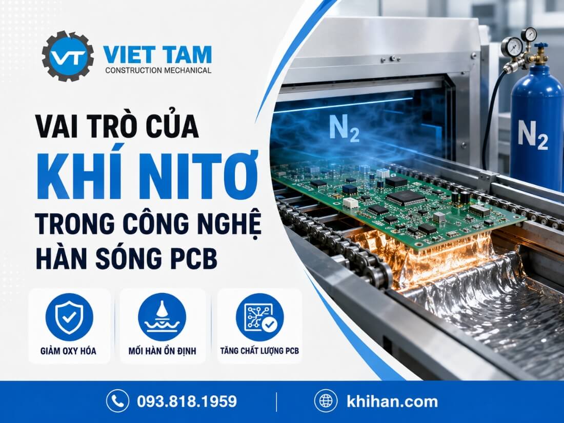 Vai trò của khí Nito trong công nghệ hàn sóng PCB
