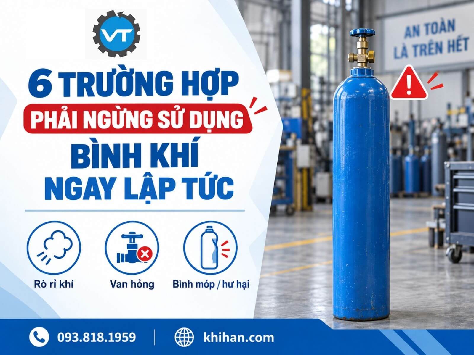6 Trường Hợp Phải Ngừng Sử Dụng Bình Khí Ngay Lập Tức