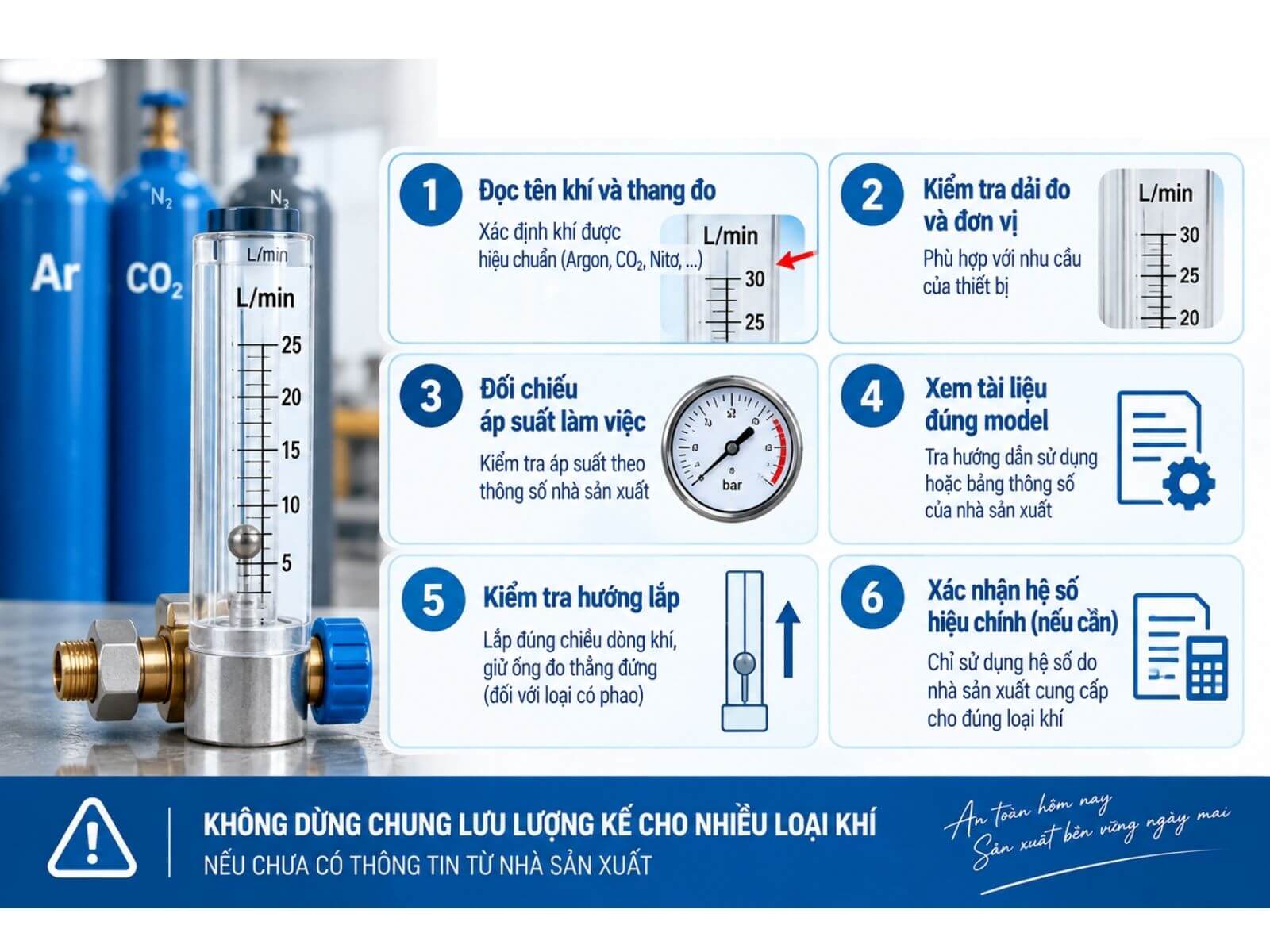 Cách Kiểm Tra Lưu Lượng Kế Có Phù Hợp Với Loại Khí