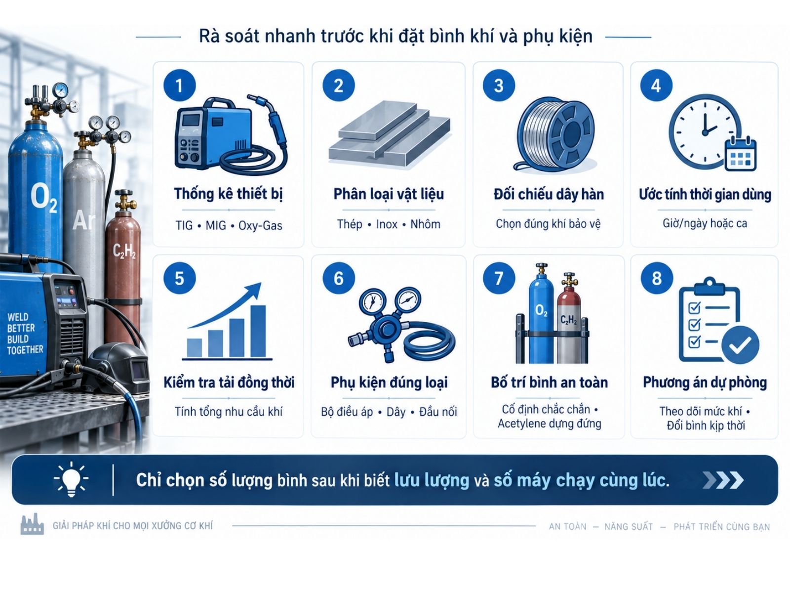 Checklist Trang Bị Khí Cho Xưởng