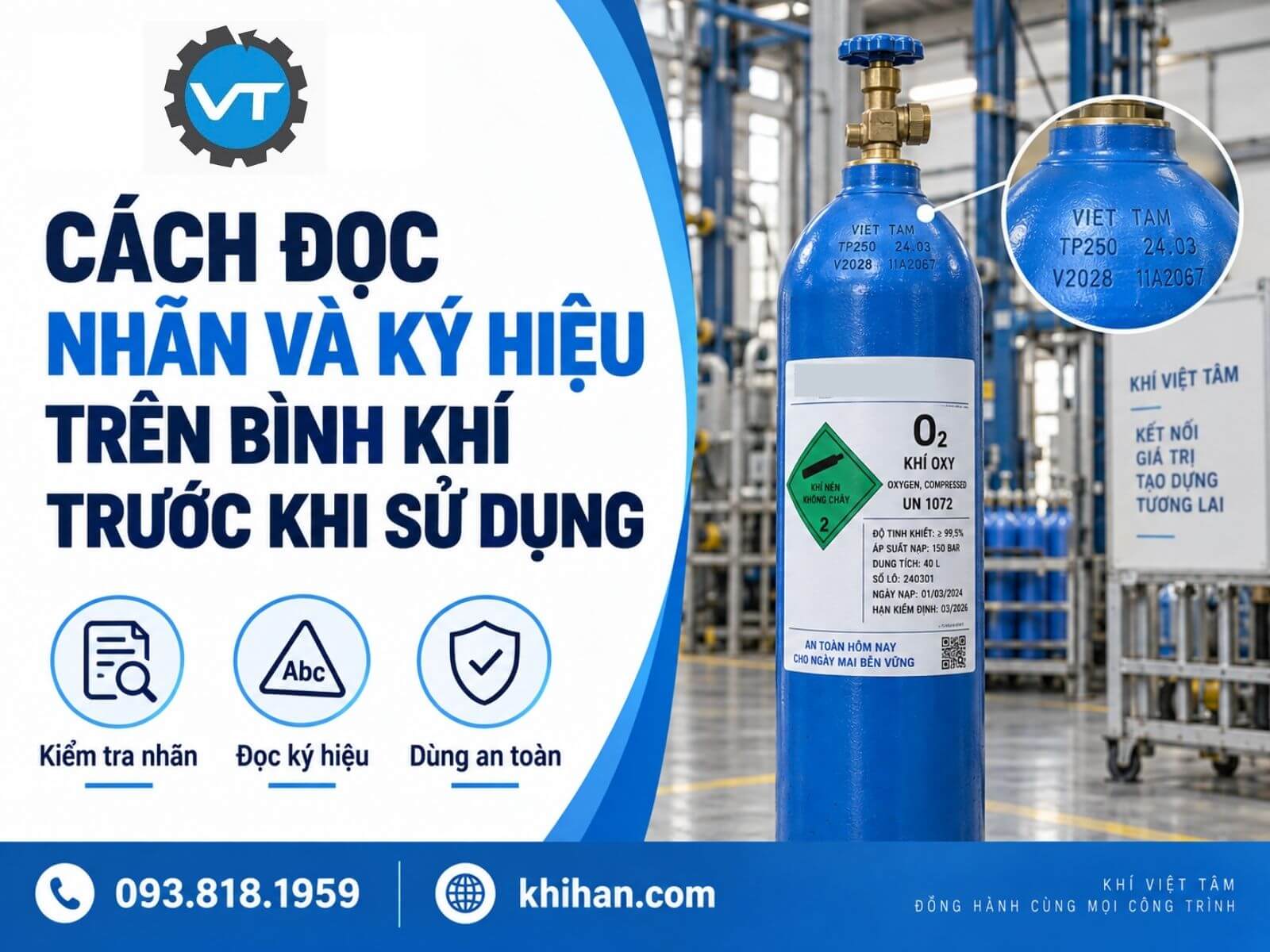 Cách Đọc Thông Tin Trên Bình Khí Trước Khi Sử Dụng
