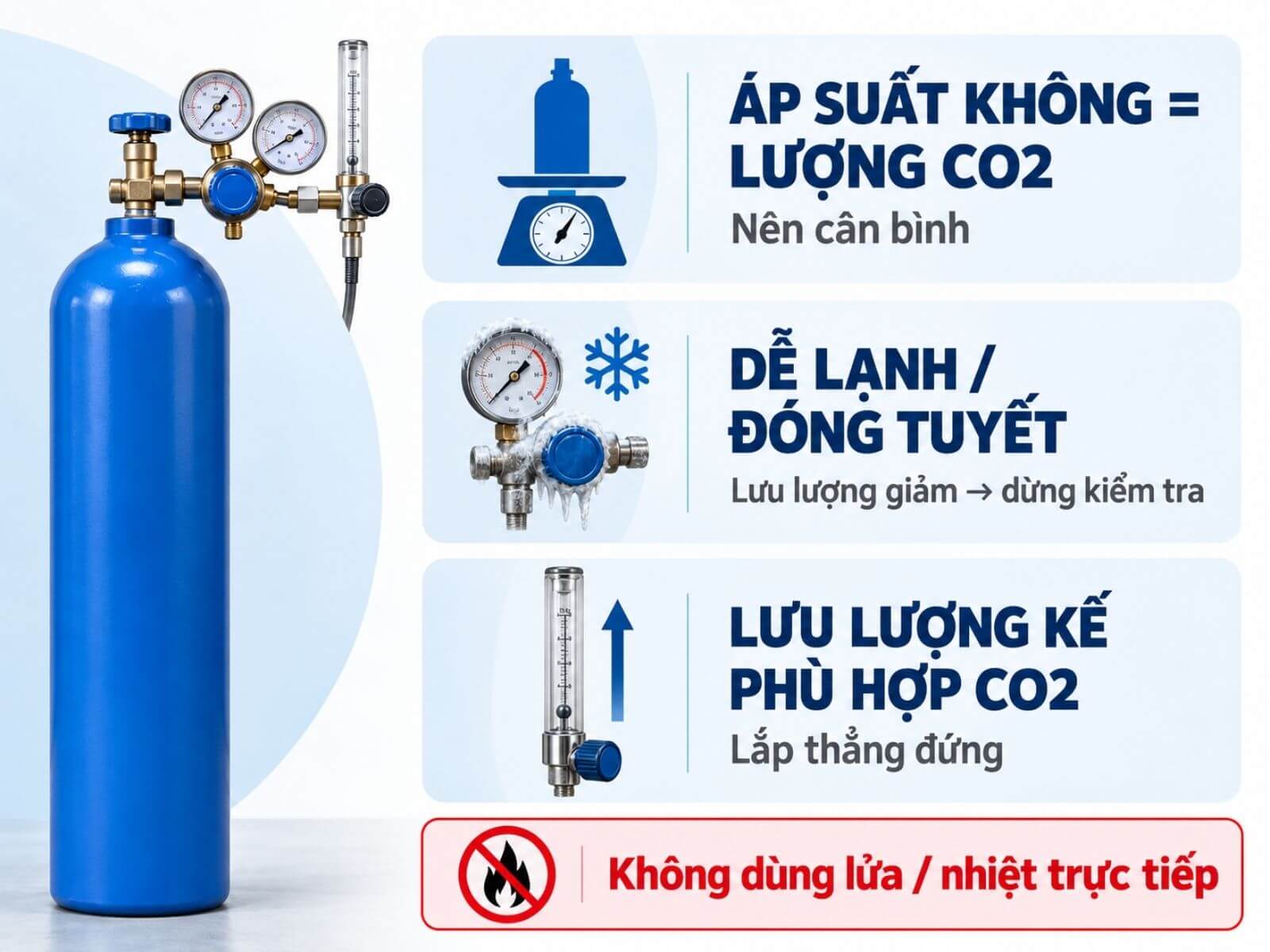 Những Điểm Riêng Cần Kiểm Tra Với Hệ Thống CO2